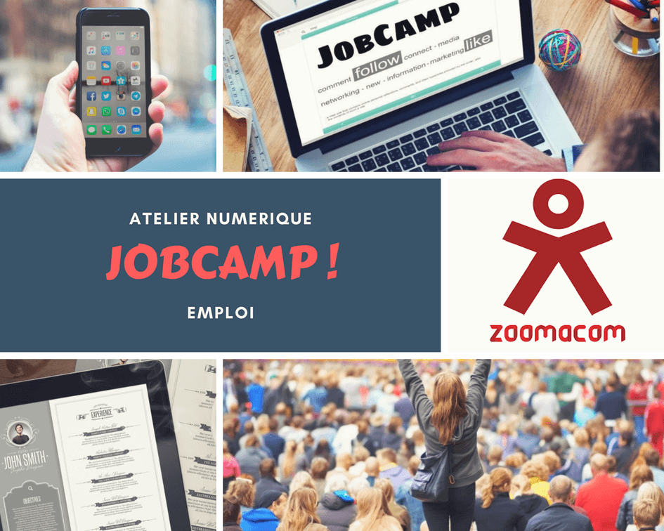 Visuel JobCamp Zoomacom atelier numérique Emploi