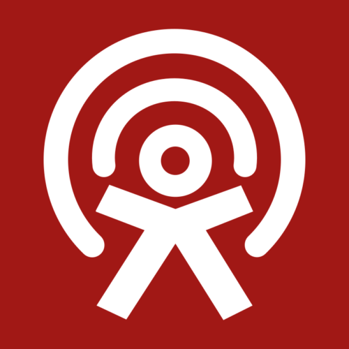 logo Zoomacast blanc sur fond rouge