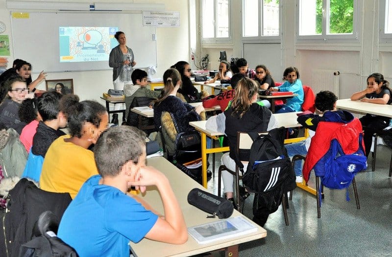 Photo présentation des PDN42 au collège du Portail Rouge