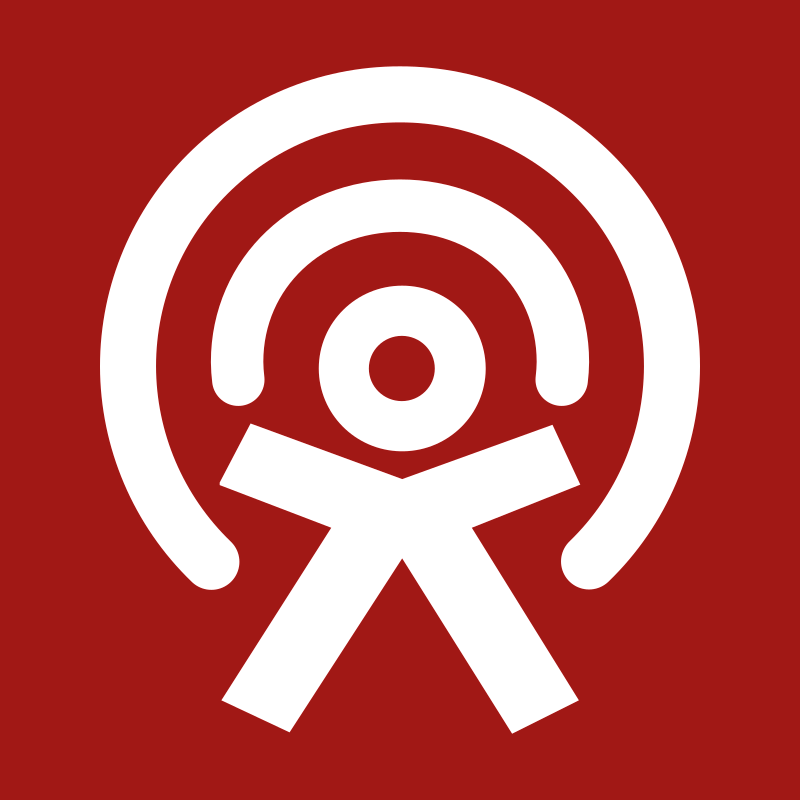 logo Zoomacast blanc sur fond rouge